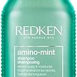 Redken Amino Mint Scalp Relief Shampoo With Amino Mint Complex, 300 ml | Professional pH Balancing Shampoo For Sensitive & Oily Scalp | For Men & Women-0