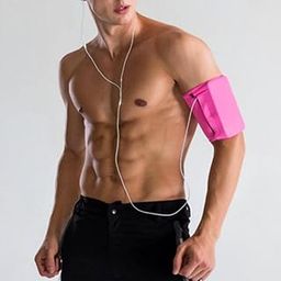 UJEAVETTE® Sport Armband Running Phone Key Arm Band Pouch Holder Bag Case Pink XL-image-24