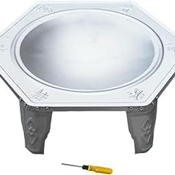 MYADDICTION Fire Pit Brazier Wood Burning Fire Pit Sturdy Compact for Yard Camping Backyard Hexagon-image-19