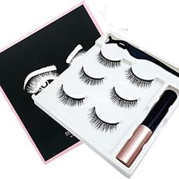 Magnetic Eyelashes with Magnets Handmade Makeup 3D Mink False Eyelashes Extended Natural Reusable (3 Pairs)-15