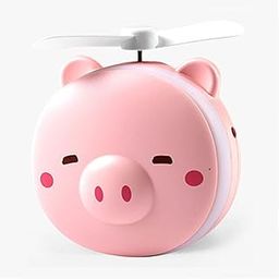 JSTBUY LABEL Portable 3 in 1 Cartoon LED Makeup Mirror Light with USB Mini Fan for Makeup Indoor & Outdoor-image-44