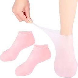 (1Pcs) Silicone Socks for Dry Feet Women Overnight, Elastic Moisturizing Foot Socks, Gel Socks, Lotion Socks Women's Spa Pedicure Foot Care Socks-image-86