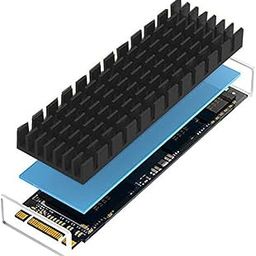 CARE CASE® Aluminum Heat Sinks for M.2 SSD Heatsink Cooling Radiator, PCIE M.2 SSD Cooling Fin for Laptop Computer Silicone Heat Dissipation Pads + Accessories Included (1)-picture-18
