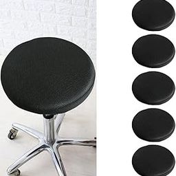 STYLEHEAVEN 5pcs Bar Stool Covers Round Chair Seat Cover Sleeve Protector Black 40cm|Home & Garden|Furniture|Benches & Stools-image-45