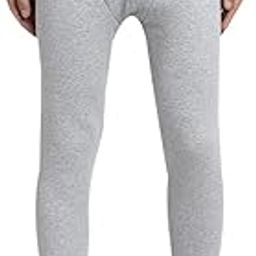 Men Ribbed Thermal Bottom(Light Grey)-image-1