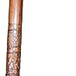 Wooden Walking Stick with Hand Carved Design, Large Size-image-16