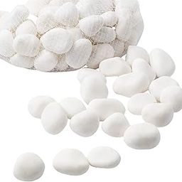 Foodie Puppies Natural Polished Decorative White Stones - (Medium, 20Kg) (2cm - 3.5cm) for Aquariums, Fish and Turtle Tank, Terrariums and Plant Pot | Unplanted Substrate for Aquarium Decoration-image-51