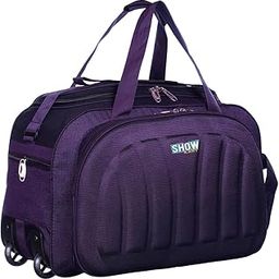 Epoch Nylon 55 litres Waterproof Strolley Duffle Bag- 2 Wheels - Luggage Bag - (Wine)-image-19