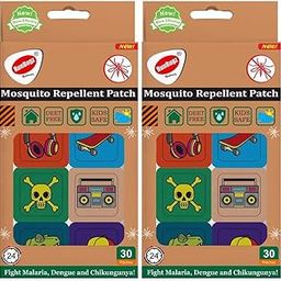 RunBugz Mosquito Repellent Patches For Kids - 30 Patches - Pack of 2 - Deet-Free - Waterproof - Natural-15