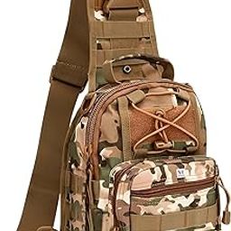 NFI essentials Crossbody Bag, Tactical Backpack, Military Sling Chest Shoulder Bag, Travel Sports Outdoor Backpack, Cross Body Messenger Army Bag-12