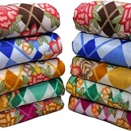 MAMRAJ Stylish Polar Fleece Single Bed Super Soft Micro Fleece Blanket - 58x88 Inch || Skin Friendly || Multicolour || Set of 10 || (Print)-image-52