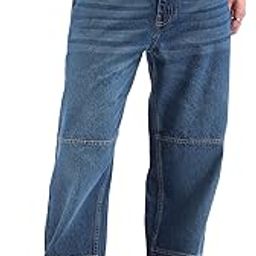 Cotton Twill Cut and Sew Jeans for Men | Baggy Fit | Mid-Rise Waist | 5 Pocket | Stretchable Fabric | Casual Jeans-image-49