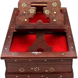Wooden Rehal Box | Book Storage | Book Holder | Holy Book Reader | Book Stand | Holy Book Stand Box for Quran Ramayan Bible Gita Guru Granth Sahib | Religious Book Box-image-79