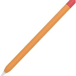 Silicone Case Cover Compatible with Apple Pencil 2nd Generation, Classic Pencil Red and Orange Ultra Thin Contrast Case for Pencil 2nd Gen-12