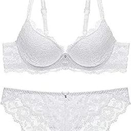 Women Girl Stylish Sexy Non Wired Bra with Hot Panty for Women | Everyday, Special Occasion Regular Full Coverage Ladies Bra and Panty Lingerie Set for Honeymoon-image-85