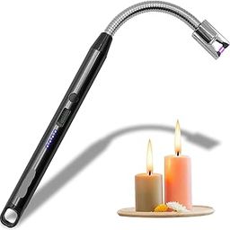 Aismo Electric Candle Lighter Birthday Gifts for Women Mom Wife Men, Long Electronic Rechargeable USB Lighter Arc Windproof Flameless Lighters for Candle Camping BBQ-image-72