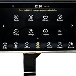 7" Uconnect Screen Replacement, Touch Screen Digitizer LCD Display Navigation System for 2017 2018 2019 2020 Jeep Compass Radio Screen, New OEM Replacement TDO-WXGA0700K00033-V2 TDO-WXGA0700K00057-V1-12