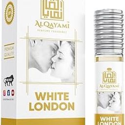 Al Qayami White London Roll-On Attar, 6ml, Alcohol-Free Premium Fragrance-image-91