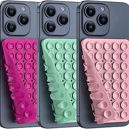 Double Sided Silicone Suction Phone Holder Mount, Silicon Accessory for iPhone and Android, Hands-Free Mirror Shower Phone Holder, TikTok Videos and Selfies (Combo F, 3PCS)-picture-10