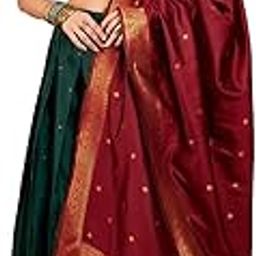 Women'S Green Semi-Stiched Designer Weaving Work Banarasi Silk Lehenga Choli (MRSSKTMNU17683)-image-42