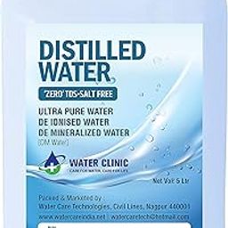 WATER CLINIC Ultra Pure Di-Ionised Distilled Water For Battery/Inverter/Medical Equipment'S/Chemicals & Cosmetic Formulations (5 Ltr.), Deionization, Purple-picture-21