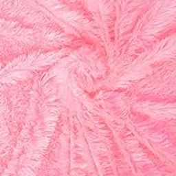 CROFO® Unstitched Super Soft Faux Fur Thin Fabric Cloth Use for Making Soft Toys, Cushions, Dresses, Jackets, Decoration, Photoshoot, Home Furnishing Etc (1M, Baby Pink)-picture-23