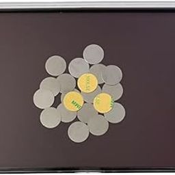 Empty Magnetic Plastic Eyeshadow Palette XL Large Makeup Storage Box with Clear Cover and 20pcs Adhesive Sticker, black, 9.05 x 6.49 x 0.47 Inch-15