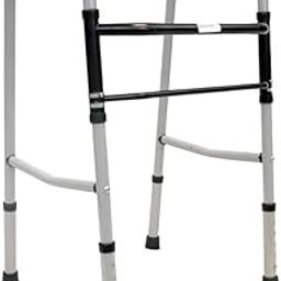 Rehamo Walkie Eon: Durable, Economical Mild Steel Foldable Walker - Height Adjustable, Lightweight Design for Enhanced Mobility in Men, Women, and the Elderly - Available in Grey-image-27