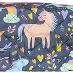 Multipurpose Travel Organizer – Fairytale Print, 10x5x4.5 Inches, Premium 100% Polyester, 3 Compartments with Zipper Closures (Fairytale Print)-image-94