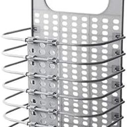 DKVDYENX Folding Laundry Basket | Wall Mounted Hanging Organizer Bin for Clothes, Toys, Newspapers, Umbrellas | Foldable Storage Rack for Home & Bathroom Use (Multicolor)-image-14
