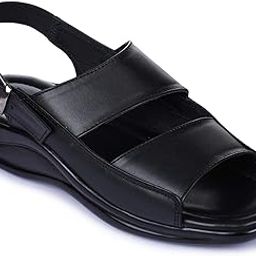 Men's Black Leather Sandals and Floaters - 8 UK (2013-24)-picture-31