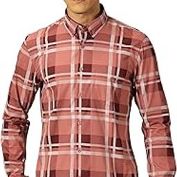 Men 100% Cotton Full Sleeves Checkered Casual Shirt-image-1