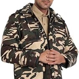 Camouflage Full Sleeves SSB Jacket with Hood for Men | Tactical Military Jacket | Army Jacket | Durable, Stylish & Comfortable | Outdoor & Duty Wear | Law Enforcement-image-81