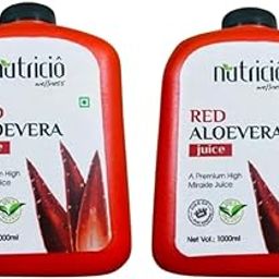 Elegantra Nutricio Red Aloevera Juice Organic (Pack of 2) (1000 ML each)-image-25