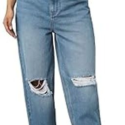 Women High Rise Relaxed Fit Highly Distressed|Light Fade Jeans-image-2