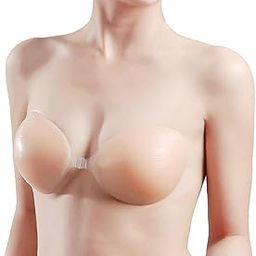 Women's Silicone Wire Free Stick-On Bra-image-45