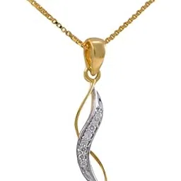 joyalukkas Pride Diamond Collection 18K Yellow Gold and Diamond Pendant-picture-18