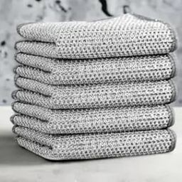 Non-Stick Microfiber Scrubber Pads for Kitchen Dish Wash Cloth, Pack of 5.-image-82