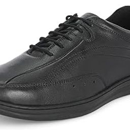 Genuine Leather Men's Formal Shoes | Cushioned Insole | Stylish Lace-Up | Durable & Leather Crafted | Uniform Dress Shoes | Perfect for Office Wear & Formal Dress (3986)-39