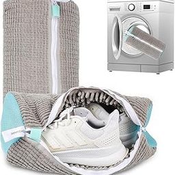 Shoe Bag for Washing Machine – 2-Pcs Laundry Shoe Bag Set – Shoe Laundry Bag for Washer and Dryer – Laundry Shoe Bag for Washer – All Shoe Types and Sizes, Grey, Modern-image-62