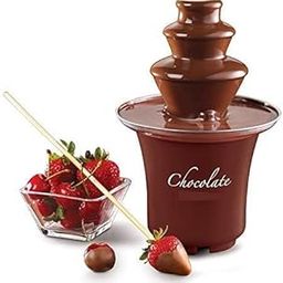 Riona store 3 Tiers Chocolate Fountain Fondue Machine with Hot Melting Pot Base Great for Parties Weddings Pudding Cookie Fruit Dipping, Butter, | 1 pcs-image-3