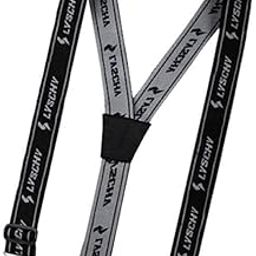 CALANDIS™ Y-Back Shape Adjustable Straps Clip-On Elastic Pant Suspenders Black M | Pants | Motorcycle Street Gear | Apparel & Merchandise | Parts & Accessories-image-2