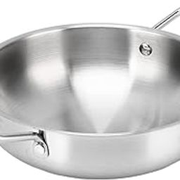 Ubersweet® Ramen Pot, Flat Binaural Korean Ramen Pot Small Exquisite Heating Evenly for Dormitory for Office for Outdoor (18cm)-image-38
