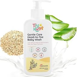 TinyHugs Head to Toe Baby Wash | Gentle with Natural Aloe & Oat Extracts, No-Tears Formula, Mild for Sensitive Skin | 200ml-image-97