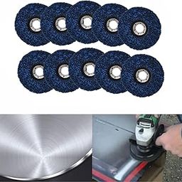 mitoharet 10-Pack Clean and Strip Discs, 4-1/2Inch x 7/8Inch Easy Strip Discs for Angle Clean Up Rust Strips Paint Cleans Welds-picture-26