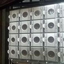 generic india commemorative coins album file 135 plus coin holders with stickers- Multi color-image-21