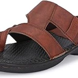 Men's Flip-Flops,Classical Thong Lightweight Quick-dry, Heavy Density for Arch Support Comfort, Hand Stitched Chappal (3662)-image-45