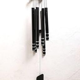 The Spiritual Living Windchimes for Home Decor || Windchime with 6 Pipes || Windchime for Home || Feng Shui Wind Chime for Good Luck || Windchime Bells for Balcony || Black || 28.7 Inch-image-50