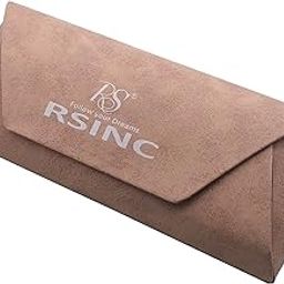 Eyeglass Case,Unisex Semi Foldable Sunglasses Cases Hard Shell For Men/Women, PU Leather Eyeglass Box-image-26