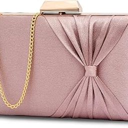 Women's Bow Frame Clutch Bags | Detachable Chain Sling Strap | Ladies Purse Wallet-image-94